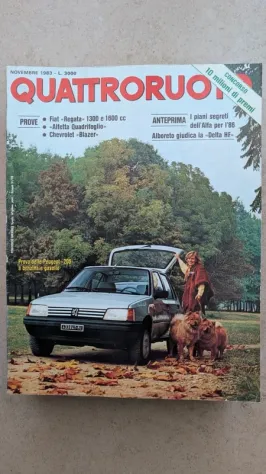 Rivista Quattroruote novembre 11/1983 n. 337