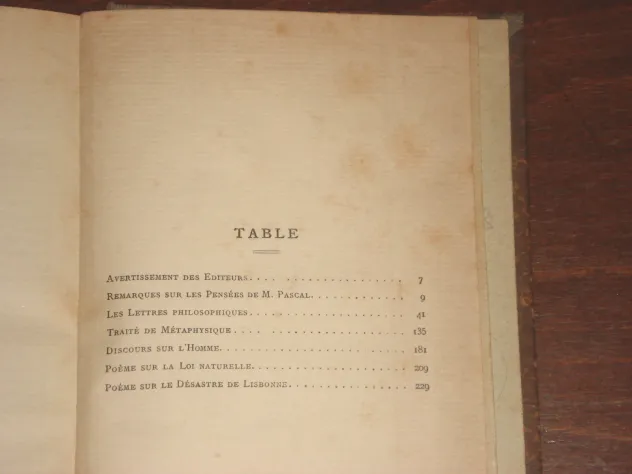 libro antico con copertina rigida voltaire philosophie anni 800 900 filosofia - Foto 2