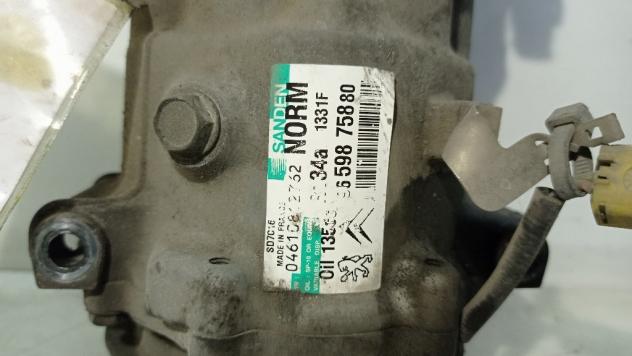 COMPRESSORE A/C CITROEN C4 Picasso Mk1 9825868180 9HZ diesel 1560 (0613) - Foto 4