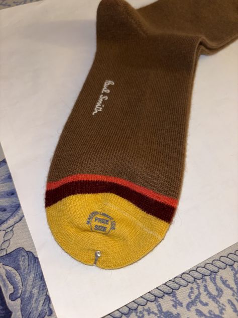 CALZE NUOVE DA UOMO IN LANA FIRMATE ORIGINALI PAUL SMITH,MADE IN ITALY - Foto 4