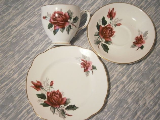 Duchess Bone China England" - Set tazzine antiche in porcellana inglese anni 30' - Foto 4