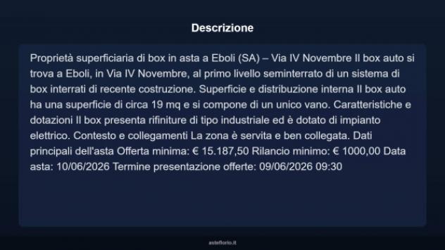 Immobile in asta di 19 m² in vendita a Eboli - Foto 7