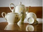 Lattiera Caffettiera e zuccheriera in porcellana
