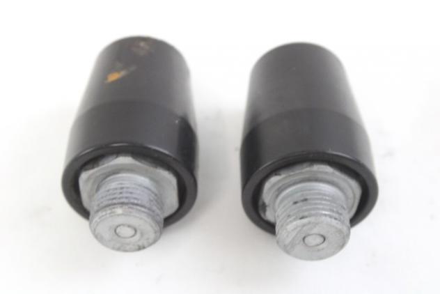 APRILIA TUONO 660 2B008391 BILANCERI MANUBRIO 21 - 25 HANDLEBAR WEIGHTS CON GRAFFI - Foto 3