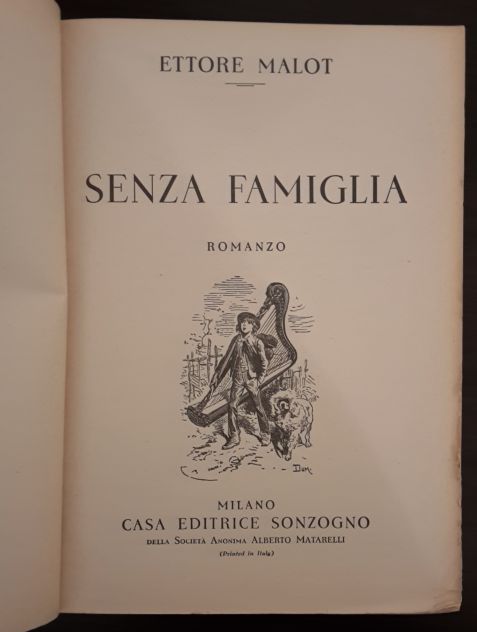 SENZA FAMIGLIA, ETTORE MALOT, CASA EDITRICE SONZOGNO 1948. - Foto 4