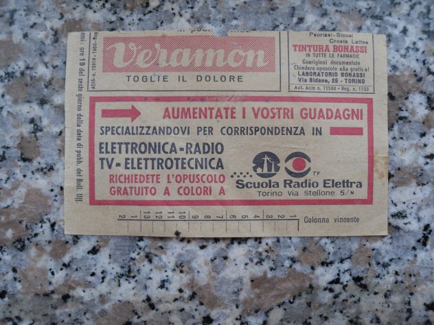 VECCHIA SCHEDINA TOTOCALCIO CONCORSO N°42 DEL 27-5-62 - - Foto 2