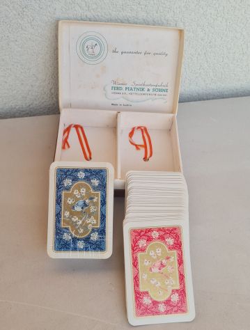 Mini Carte da gioco vintage Ferd Piatnik & Sohne N° 119, - Foto 3
