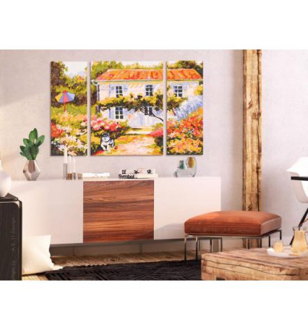 Quadro Fai Da Te 80x50 Cm. Casa Fiorita ARREDALACASA Spedizione Gratis - Foto 2