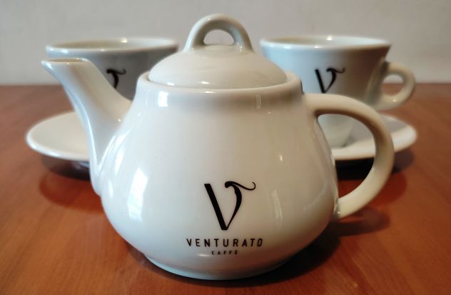 Servizio da tè the cappuccino per 2 persone Venturato – 7 pezzi ceramica - Foto 10