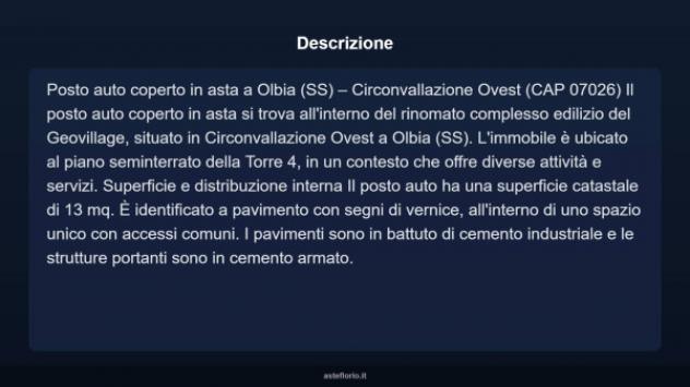 Immobile in asta di 13 m² in vendita a Olbia - Foto 9