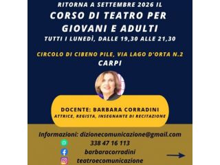 CORSO DI TEATRO PER GIOVANI E ADULTI A CARPI
