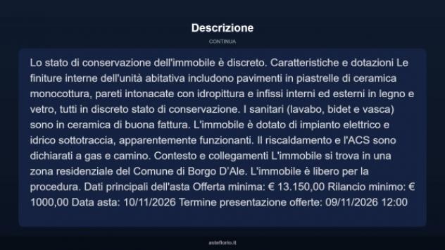 Immobile in asta di 94 m², box auto doppio in vendita a Borgo d'Ale - Foto 7