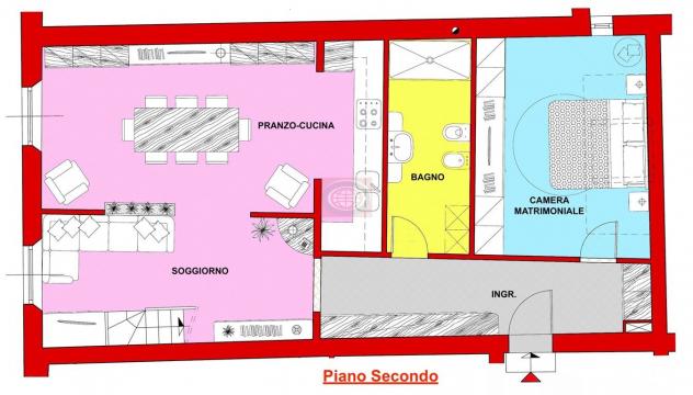 CESENA - CENTRO STORICO (AC687): appartamento con ampia zona giorno, 3 letto, 2 bagni - Foto 2