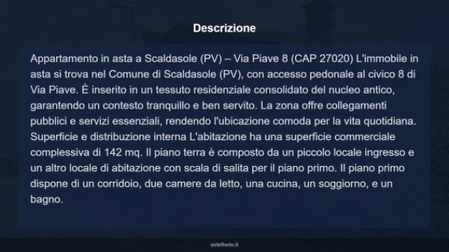 Immobile in asta di 142 m², box auto in vendita a Scaldasole - Foto 17
