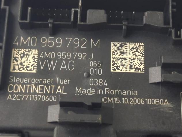 4M0959792M CENTRALINA PORTA ANTERIORE DESTRA AUDI A4 B9 R SW 2.0 I 110KW AUT 5P (2021) RICAMBIO USATO - Foto 5