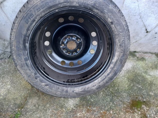 Ruota di scorta Alfa 166 cerchio in ferro 215 55 16 Goodyear - Foto 4