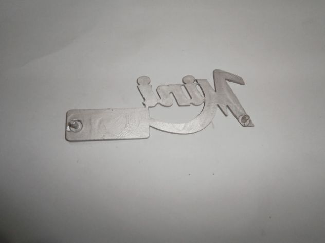 Scritta logo targhetta anteriore per Innocenti mini 1000 NUOVA IN METALLO - Foto 2