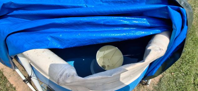 Piscina fuoriterra grande Laghetto 8x4 completa di tutto, usata - Foto 4