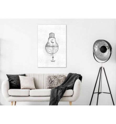 Quadro -Con La Lampadina Cm. 40x60 ARREDALACASA - Foto 2