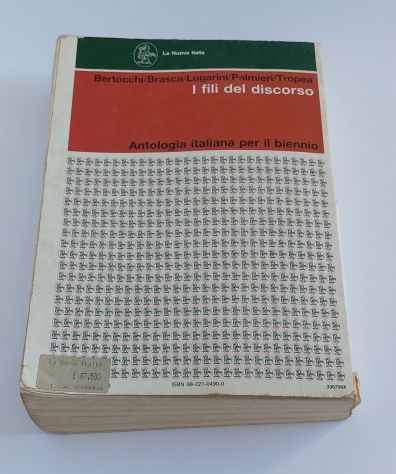 Libro I fili del discorso Bertocchi Brasca Lugarini antologia scuole superiori - Foto 2