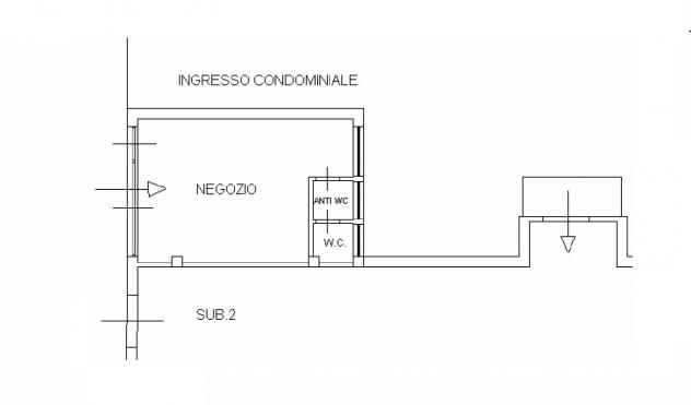 Negozio in affitto a Avenza - Carrara 35 mq Rif: 1348211