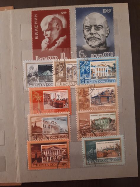 LENIN FOLDER SPECIAL DI 30 FRANCOBOLLI CENTENARIO DALLA MORTE 1870 - 1970. - Foto 9