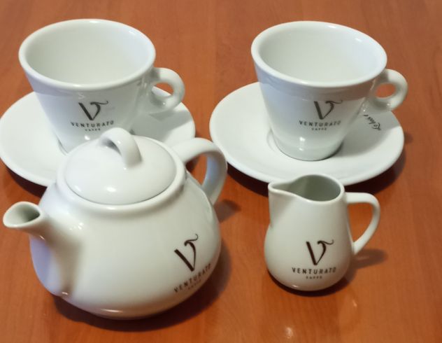 Servizio da tè the cappuccino per 2 persone Venturato – 7 pezzi ceramica
