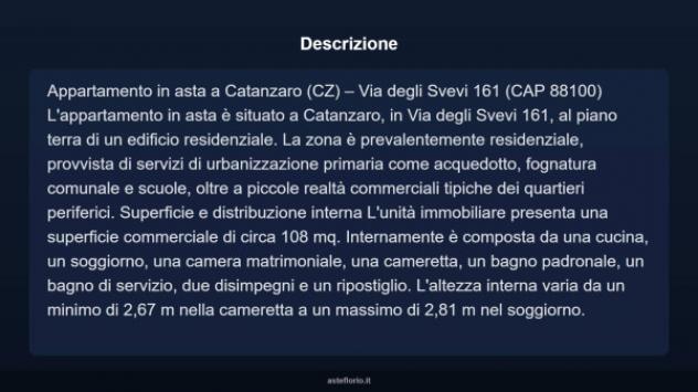 Immobile in asta di 108 m² in vendita a Catanzaro - Foto 3