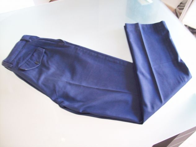 Pantalone Benetton 100% Cotone colore Blù Taglia50 - Foto 4