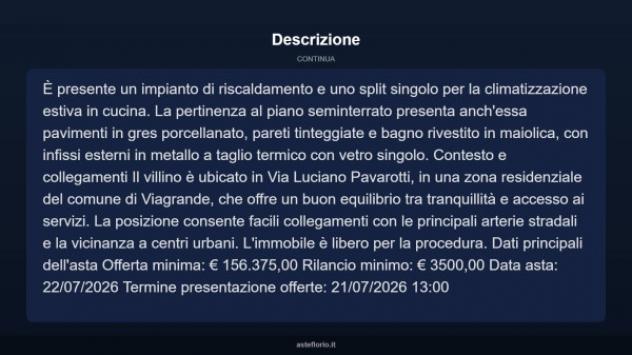 Immobile in asta di 122 m² con più di 5 locali e box auto in vendita a Viagrande - Foto 17
