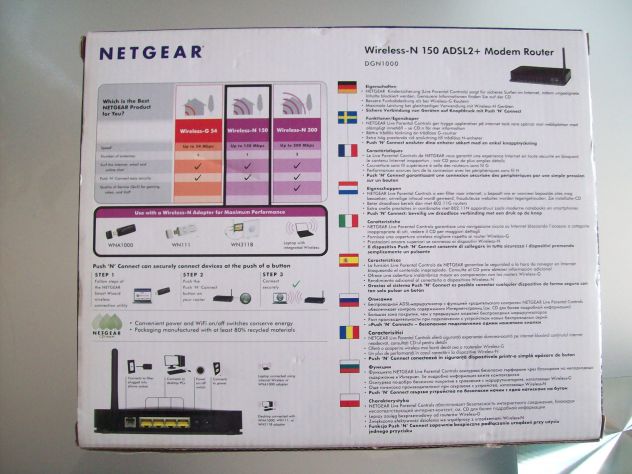 Router Modem Wi Fi Netgear DGN1000 Wireless-N 150 - Foto 4