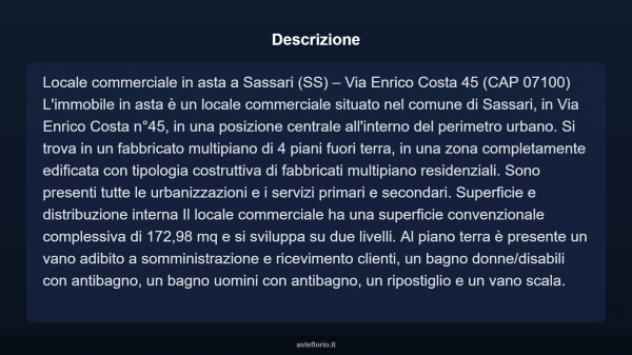 Immobile in asta di 172 m² in vendita a Sassari - Foto 4