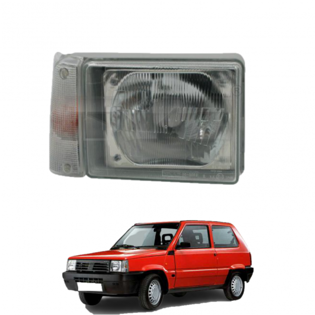 Proiettore Faro Anteriore Dx Depo Fiat Panda 141 Freccia Bianca 86 al 03