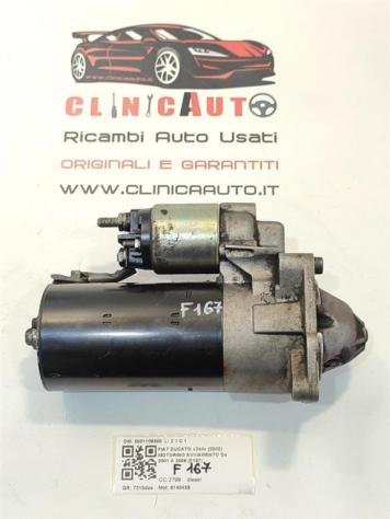 MOTORINO D' AVVIAMENTO FIAT Ducato 4° Serie 0001109300 814043S diesel 2799 (0206) - Foto 2
