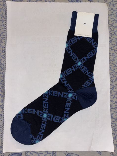 CALZE NUOVE DA UOMO FIRMATE ORIGINALI KENZO,MADE IN ITALY,N’ 42-44,IN COTONE - Foto 6