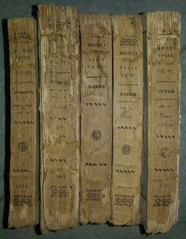 Libri antichi "Opere di Vincenzo Monti" 1833/35 - Foto 5