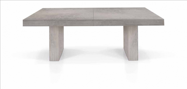 NUOVO TAVOLO Cm. 160x90 all. Cm. 410x90 LEGNO NOBILITATO FIN. BIANCO CONSUMATO - Foto 9