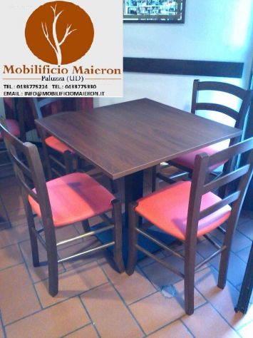 Set Modena Sedie Tavoli Per Arredamento Bar Ristorante Pizzeria Osterie - Foto 6