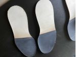 T15 Suola in cuoio-gomma da uomo semilavorate – 6 PAIA