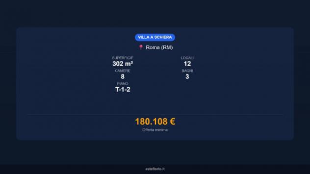 Immobile in asta di 302 m² con più di 5 locali e box auto in vendita a Roma - Foto 16