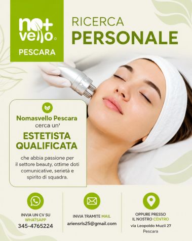 Cercasi Estetista qualificata