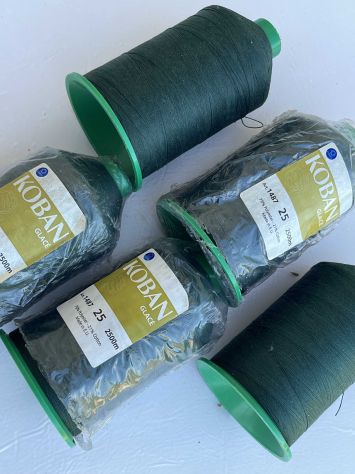 X60 COATS 25 filo cucito a macchina poliestere Verde – N.5 CONI