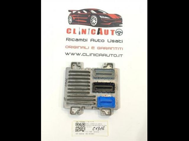 CENTRALINA MOTORE OPEL Corsa E 3° Serie 12695605 B14XER benzina 1398 (15)