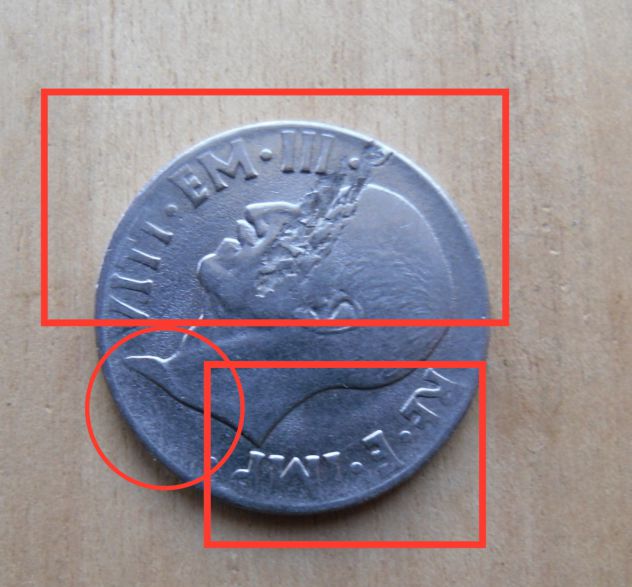 20 CENTESIMI DEL 1940 REGNO D'ITALIA CON DIFETTO DI CONIO - - Foto 2