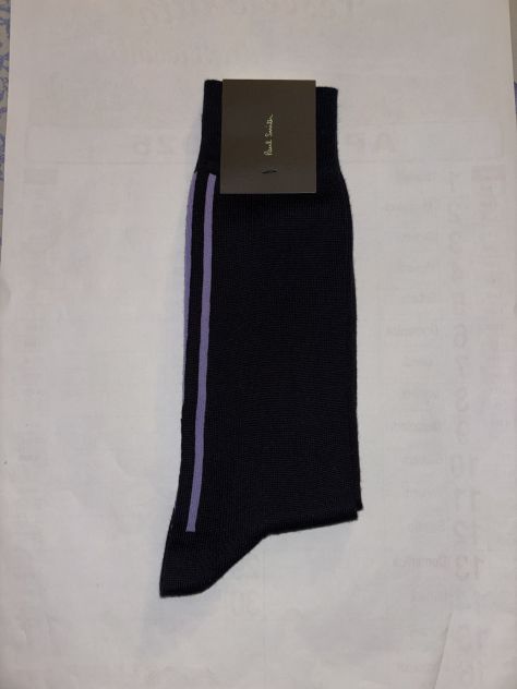 CALZE NUOVE DA UOMO FIRMATE ORIGINALI PAUL SMITH,MADE IN ITALY,IN COTONE
