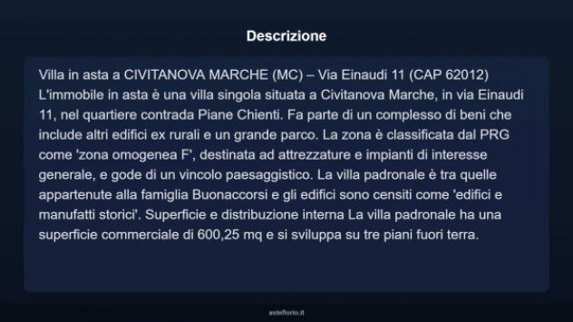 Immobile in asta di 600 m² con più di 5 locali in vendita a Civitanova Marche - Foto 4