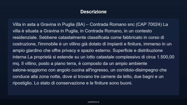 Immobile in asta di 1500 m² in vendita a Gravina in Puglia - Foto 3
