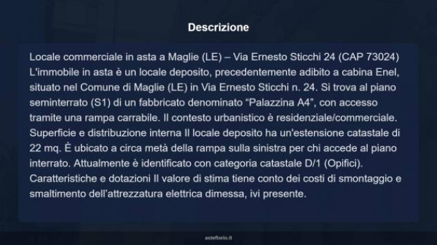 Immobile in asta di 22 m² in vendita a Maglie - Foto 10
