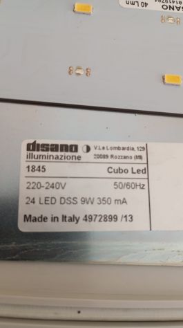 Lampada a LED Disano Cubo 1845 cod. 42744500 – 9W CLD CTL Grigio IP65 - NUOVO - Foto 2