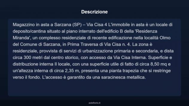 Immobile in asta di 8 m² in vendita a Sarzana - Foto 4